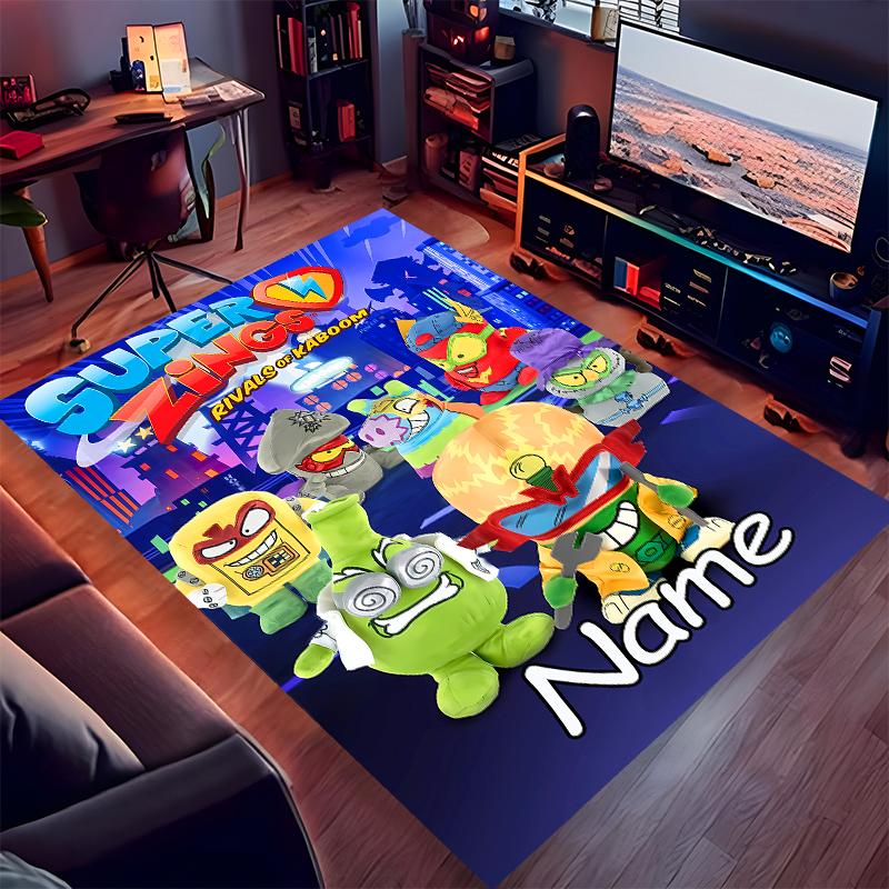 Custom Personalization SuperZings Print Area Rug - Soft, Washable Non-Slip Indoor Mat,Living Room,Home&Office Decorative Rug