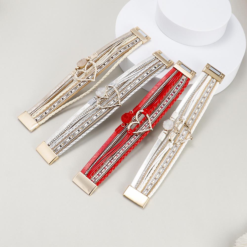 Bohemian Braided Rope Love Bracelet - Student Jewelry, Niche European & American Style