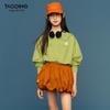 Tao Town Girls' Long-Sleeve Fashionable Loose Top - Versatile Spring/Autumn 2025