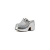 10.5CM Ultra-high Heel Thick Bottom Hollow Bag Head Slippers Summer New Round Head Thick Heel One Pedal Casual High Heel Drag