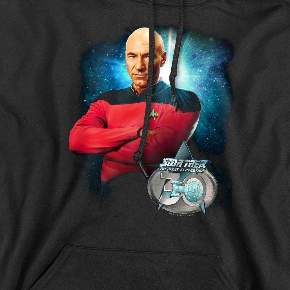 STAR TREK Mens 30 Jean-Luc Picard Hoodie