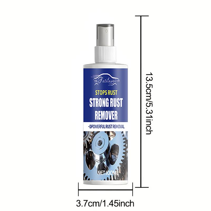 

Universal Metal Rust Remover – Metal Polishing Spray, Strong Rust Removal, Fast Corrosion Dissolver for Tires, Locks, Screws & G 100ml