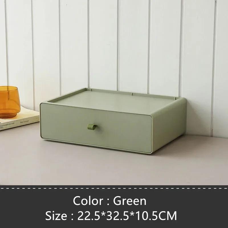 1 BUC Cutie de Depozitare cu Sertare Stivuibilă cu Depozitare pe Mai Multe Niveluri Cutie de Birou pentru Articole de Papetărie Depozitări Mari de Birou Organizator Etui de Machiaj