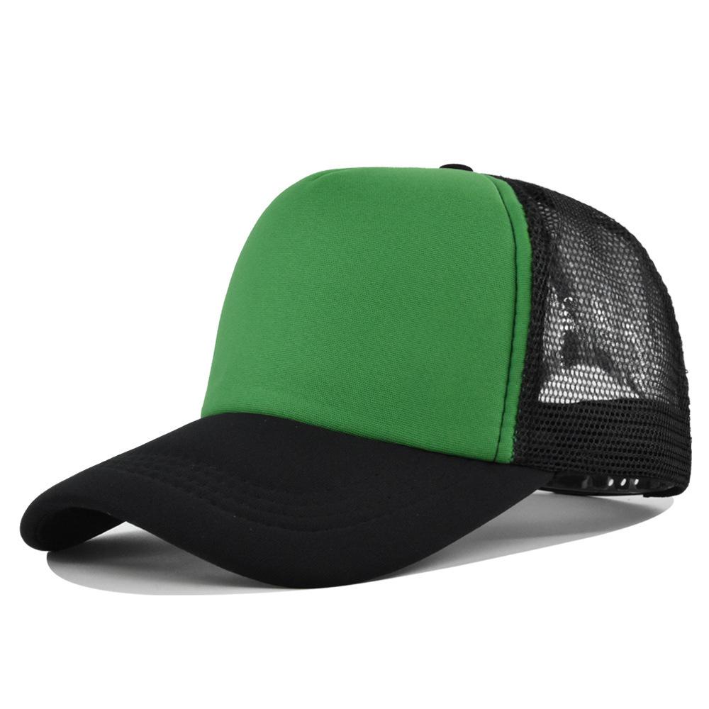 Fashion Desgin Solid Color Sponge Baseball Cap Net Cap Curved Brim Hat Sun Hat Light Mesh Sun Cap Outdoor Women Men