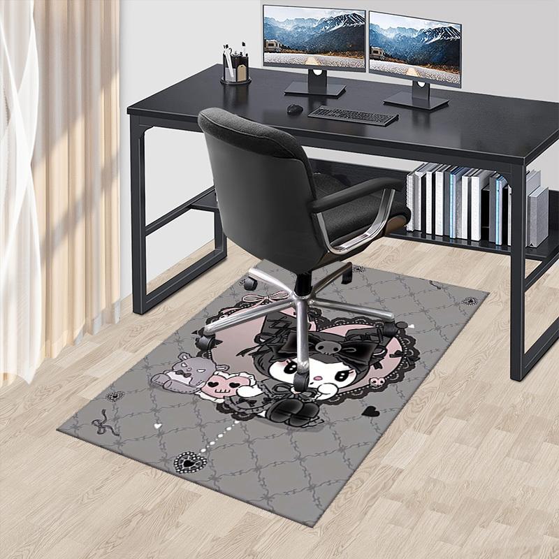 Anime Cartoon Design Office Chair Mat Non-Slip Carpet for Home Decor, Living Room, Bedroom, Game Room, Dormitory - Seasonal Gift Suitable for All Seas 60cm by 90cm