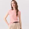 Snowforte Women's Slim-Fit Ribbed Knit Top with Flutter Sleeves