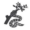 Snake Metal Wall Decor Modern Abstract Wall Art Hanging Decor for Living Room Bedroom Bathroom