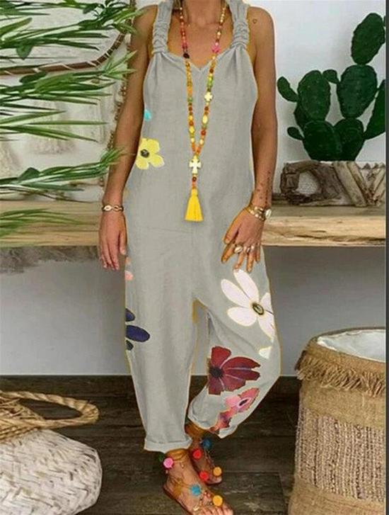 Salopetă largă casual de in plus size (2021)