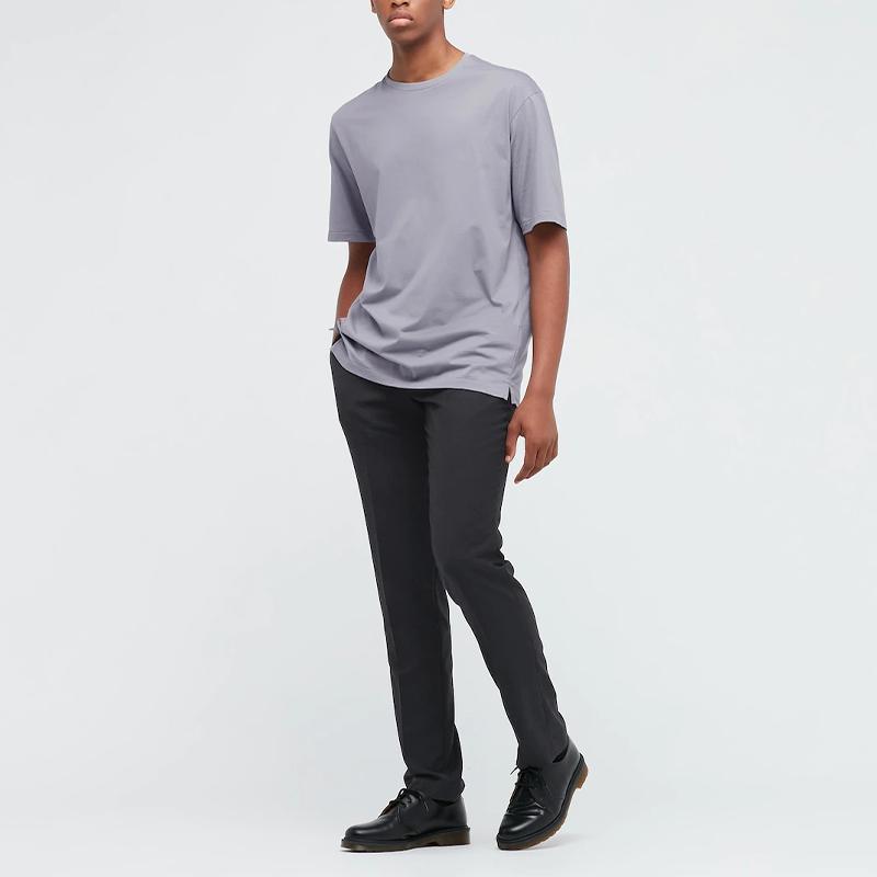 UNIQLO Jil Sander Collaboration Solid Color Crew Neck T-Shirt Men tops 436133-03