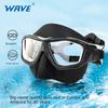 WAVE Anti-Fog Diving Mask Low Volume Freediving Mask Scuba Snorkeling Gear for Adults