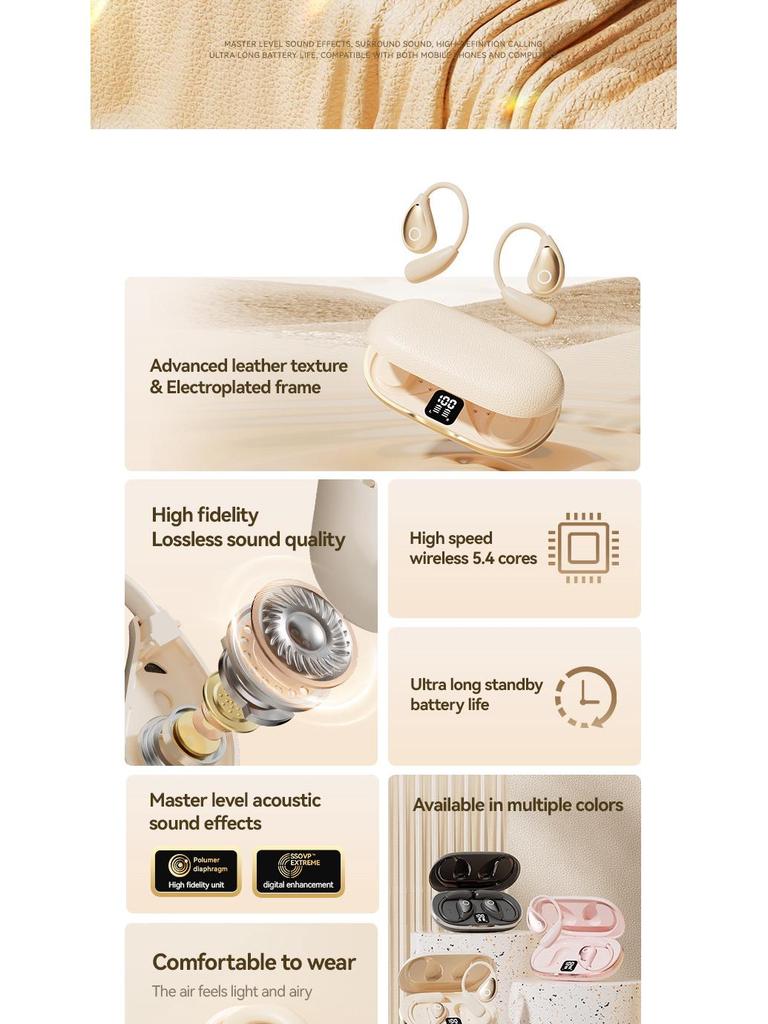 M96 Cross-border Touch Screen Wireless Earbuds: Long Battery Life, Non-In-Ear Design for Running and Sports