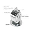 Portable 4 Digit Number Handheld Counter Mini Mechanical Digital Manual Counting