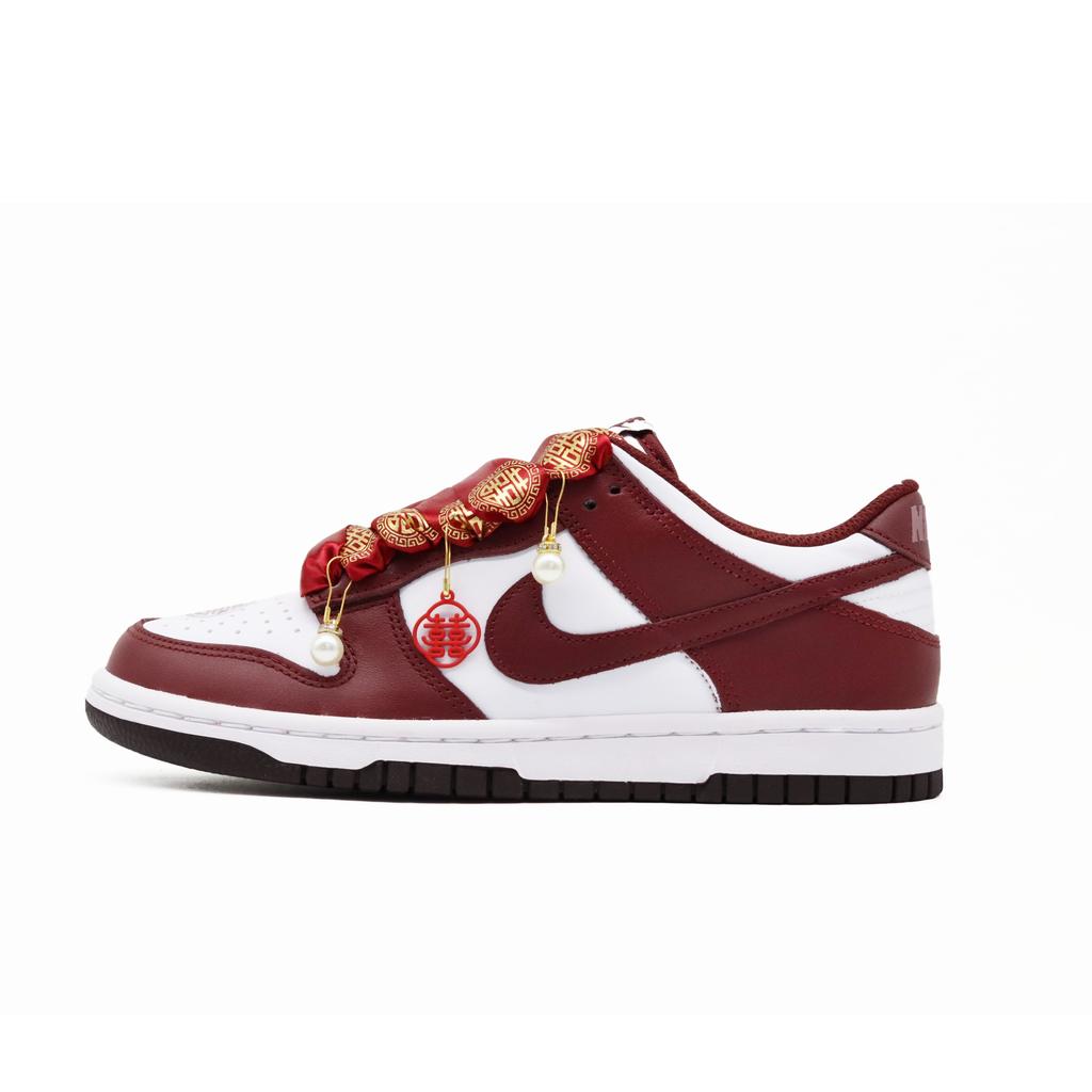 Nike Dunk DIY Create Name Letter Leather Slip Resistant Abrasion Resistant Low Top Skateboard Shoes Unisex DV0833-115(Team664-S-BOX)