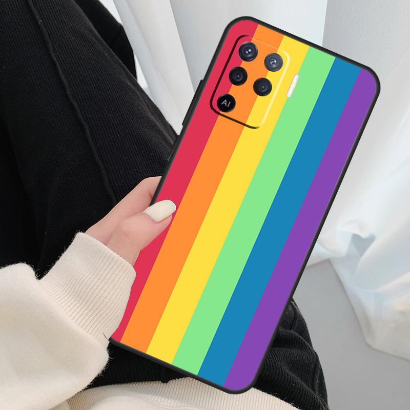Gay Lesbian LGBT Rainbow Pride Phone Case For OPPO A5 A9 2020 A31 A53 A53S A1K A15 A16 A52 A72 A83 A91 A93 A54 A74 A94