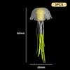3Pcs Artificial Glowing Fluorescent Jellyfish Aquarium Decoration Fish Tank Underwater Plant Marine Aquatic Landscape Ornament