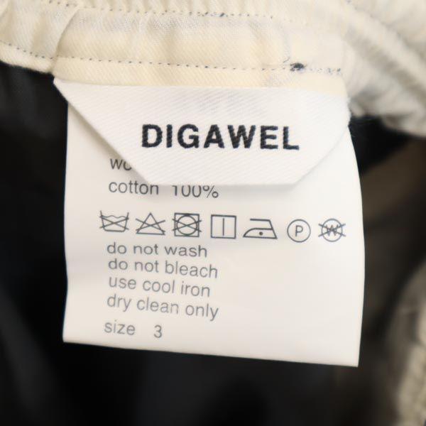DIGAWEL made in Japan Wool pants 3 gray Waist rubber Men's Used