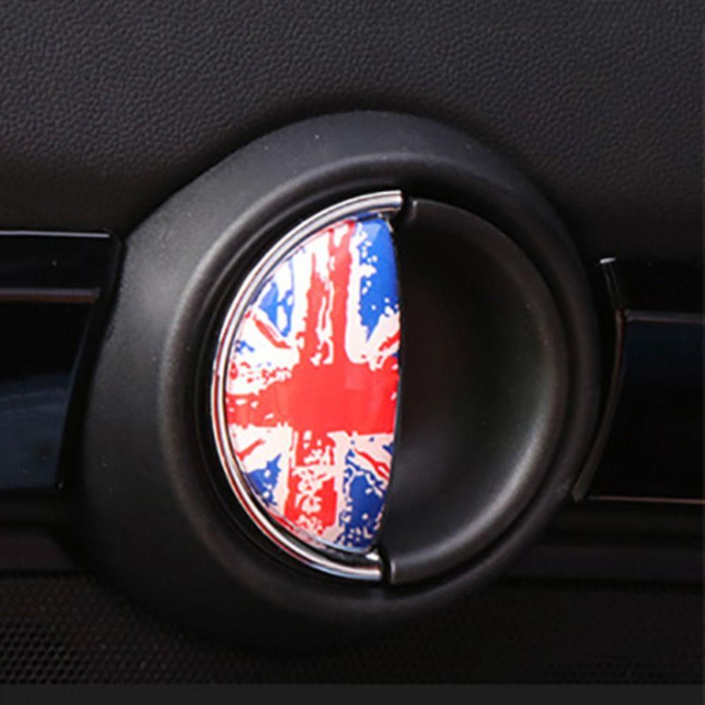 2PCS ABS Car Door Handles Sticker National Flag Round Car Door Handles Decor Multicolor Car Decals for BMW MINI