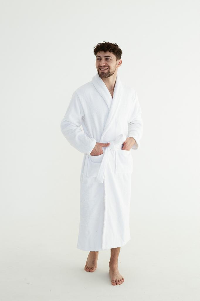 Bata de Baño de Felpa para Mujer con Bolsillos, 100% Algodón, Suave, 3XL