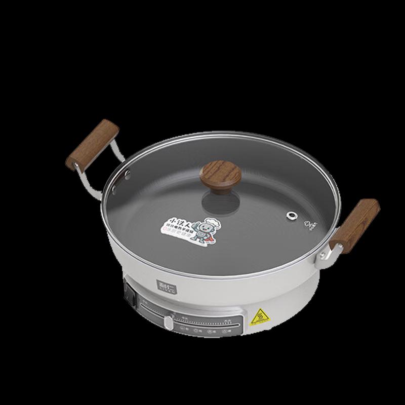 Liven 0-Coating Cast Iron 32cm Electric Pancake & Frying Pan CN plug (adapter included)
