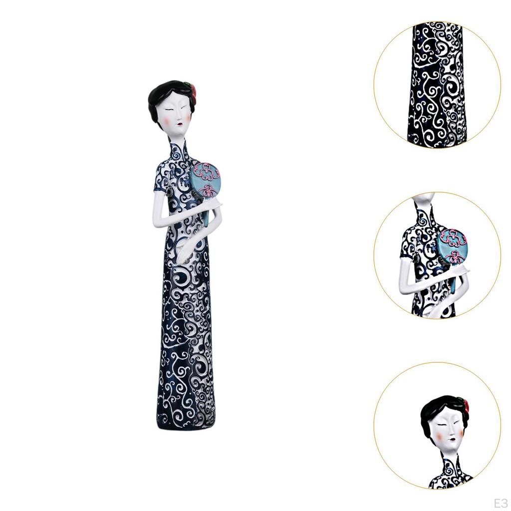 Chinese Ancient Lady in Qipao Statue