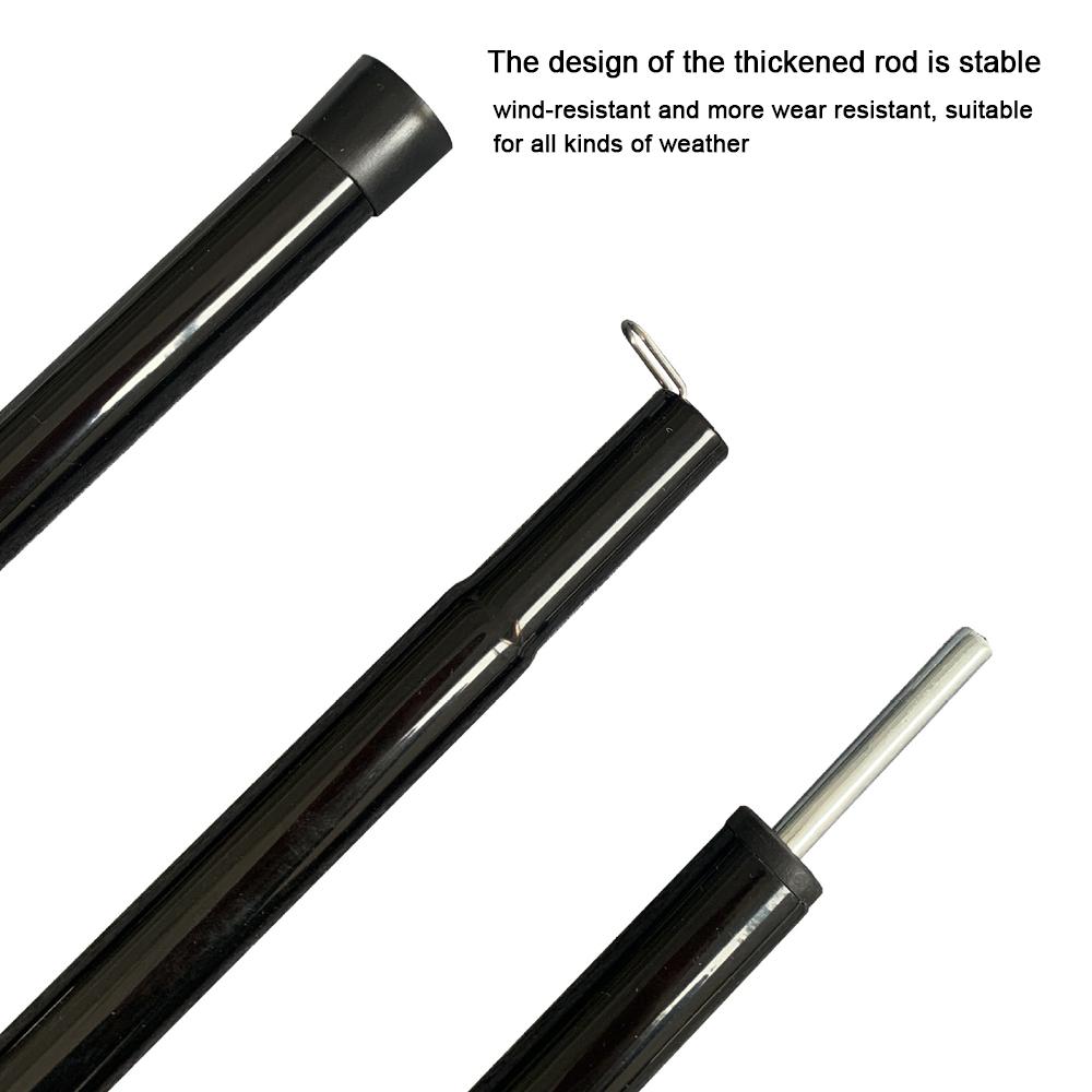 Type d'épissure Poteau de support de tente Abri de plage Poteaux d'auvent Épaissir Fer Poteau de support de canopée Accessoires de camping en plein air pour