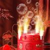 Fireworks Bubble Machine, Automatic Fireworks Bubble Maker With Lights And Switchable Sound For Children, Party 100ml
