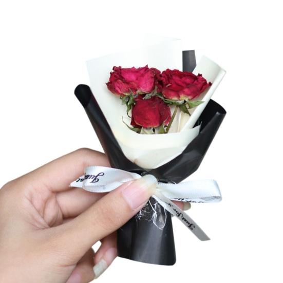 

Artificial Flower Compact Design Fragrance Deodorizer Romantic Roses Dried Flowers Car Air Vent Freshener Auto Scent F
