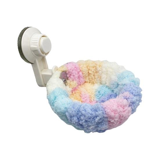 2-in-1 Vogelnest Korallenvlies Warmes Nest mit Abnehmbarem Saugfuß Fahrzeugmontiert