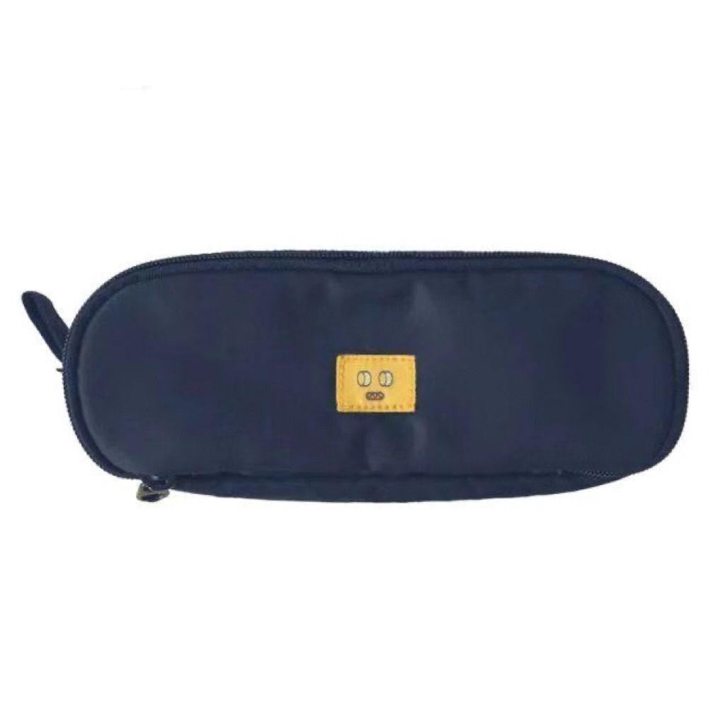 Rounded Double-layer Pencil Case Large Capacity Multi-functional Minimalist Extra-large Zipper Stationery Box for Students