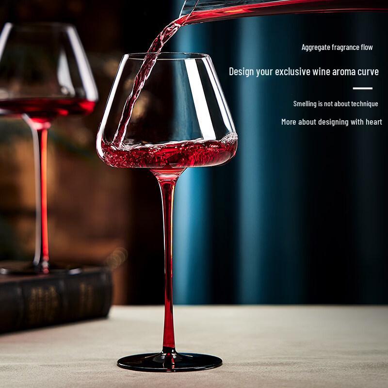 QINGPINGGUO 1350ml Reinforced Crystal Glass Wine Decanter