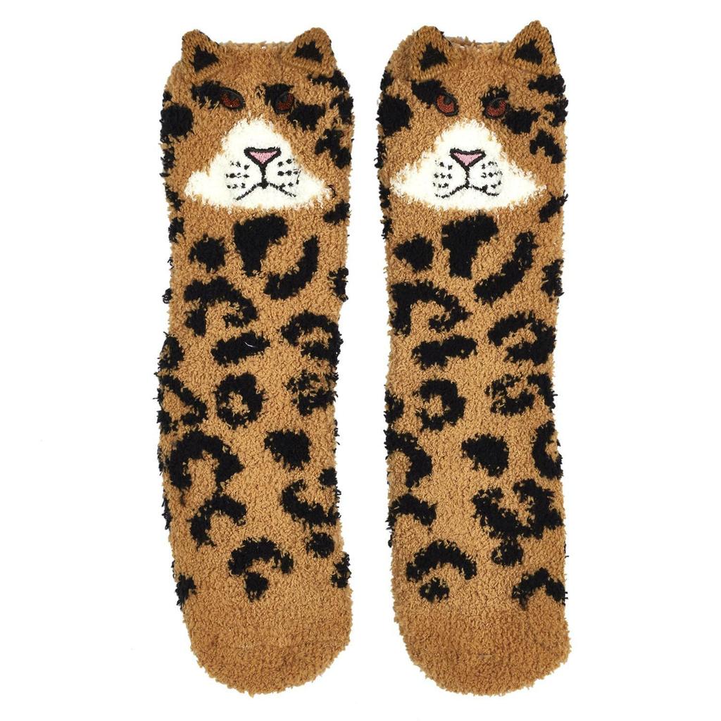 Orange Cat Plush Socks