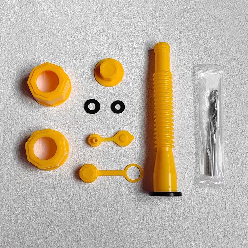 Hexagonal Nut Threaded Pipe for Fuel Tank: Guide Pipe Plastic Iron Barrel Accessories for Pouring Oil