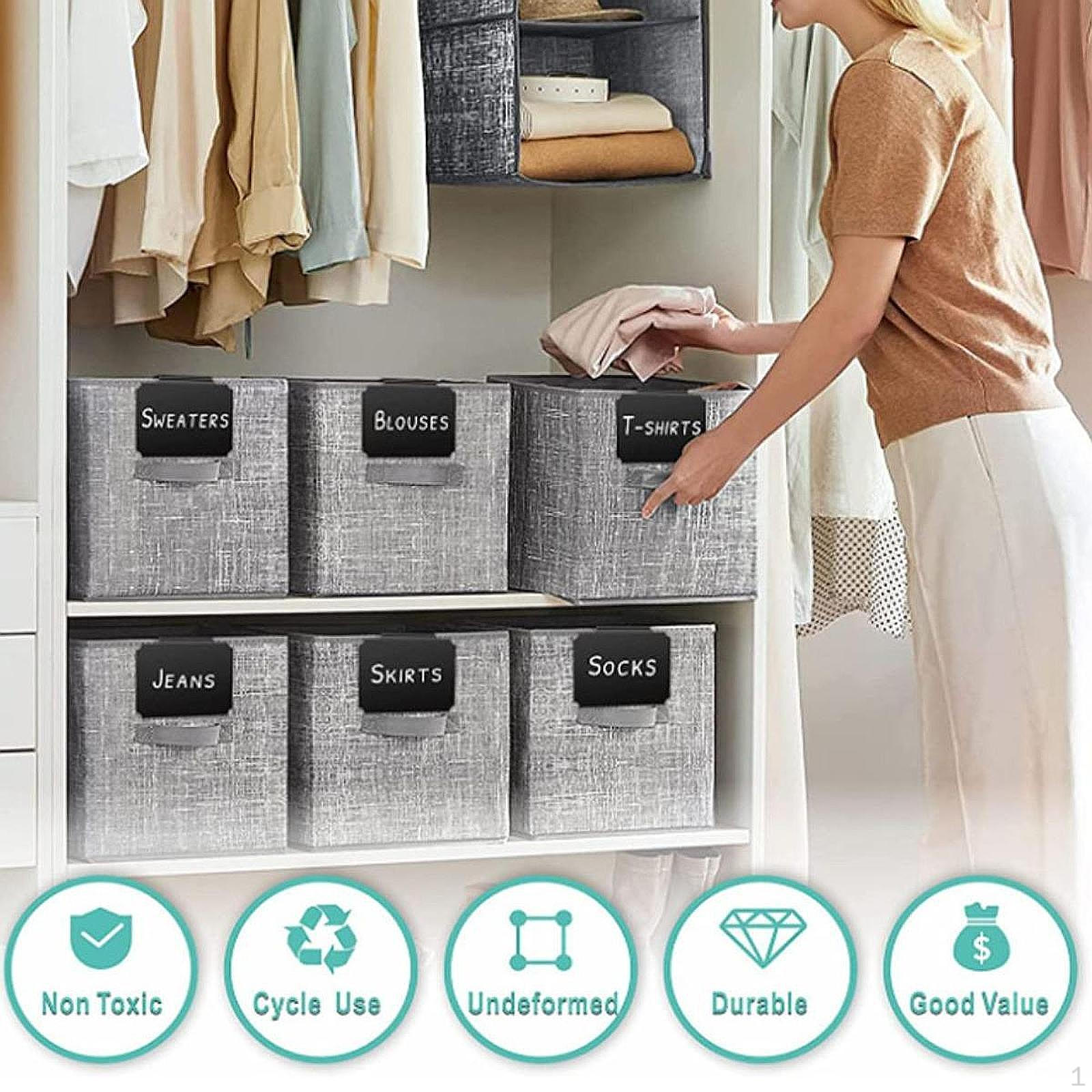 

10 шт. Корзина с этикетками на клипсах на простой в использовании простой конструкции из ПВХ для хранения корзин Style C