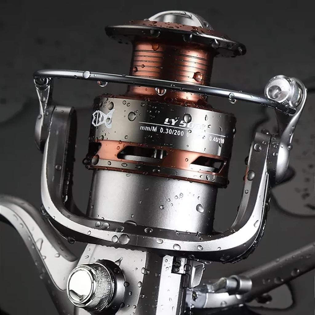 LY3000 Spinning Lightweight Fishing Reel with Gear Interchangeable Long Suitable for Freshwater and Saltwater Suitable for All Fishing Tackle Reel,