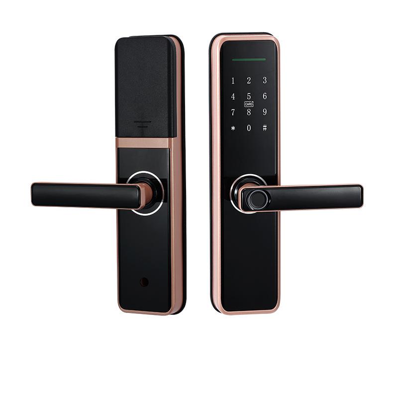 Smart Fingerprint & Password Lock for Wooden Doors - Perfect for Bedrooms, Apartments, and Hotels