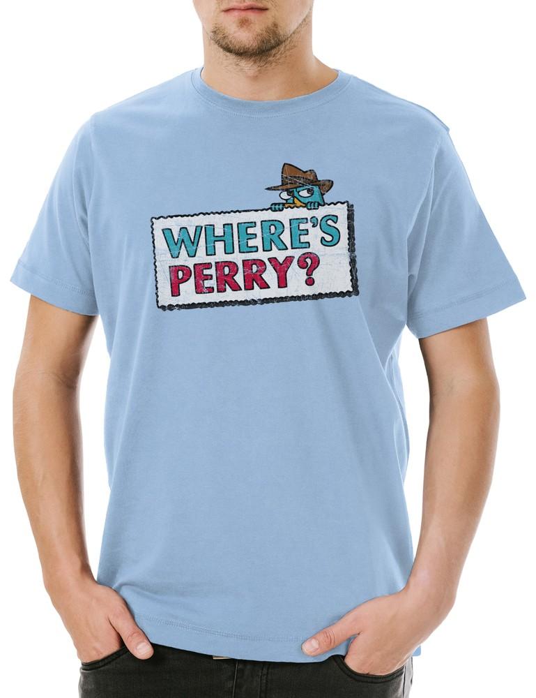 

Where s Perry Men s T-Shirt Phineas Fund Ferb Fun Platypus Perry Agent P. XL