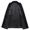 Abrigo de Lana para Hombre Otoño e Invierno Mediano y Largo Versión Coreana Ajustado Doble Botonadura Abrigo de Lana Juvenil Gabardina Abrigo de Hombre