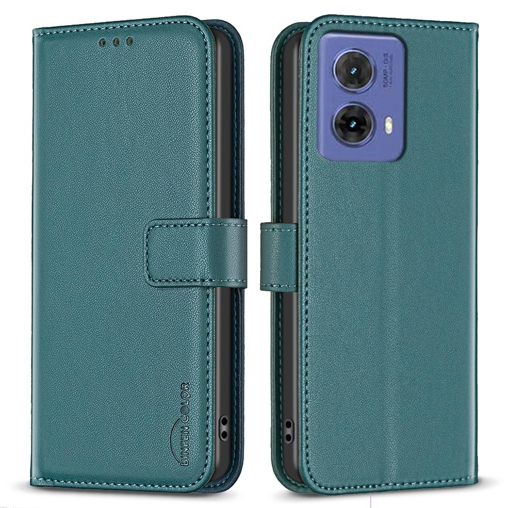BINFEN COLOR BF17 For Motorola Moto G85 5G/S50 Neo 5G Wallet Case PU Leather Phone Cover