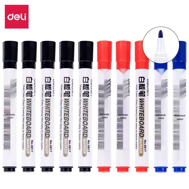 Deli Sida 6817-10 Erasable Whiteboard Markers, 60-Pack Mixed Colors