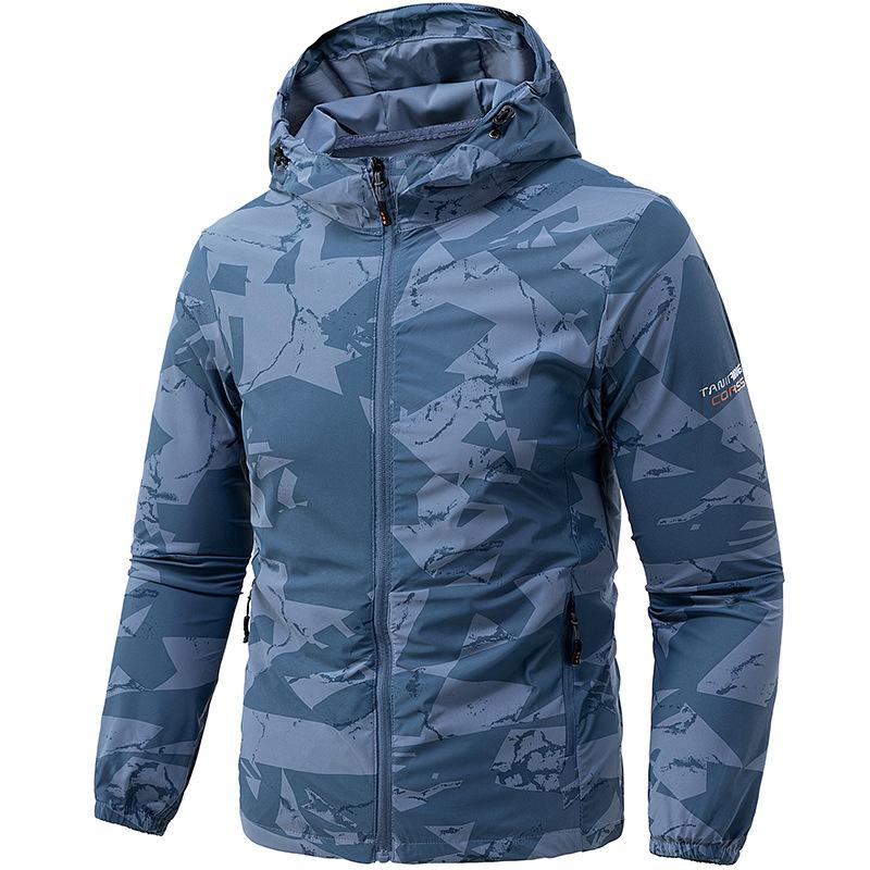 Summer New Sunscreen Clothes Men's Skin Clothes Breathable Hooded Jacket