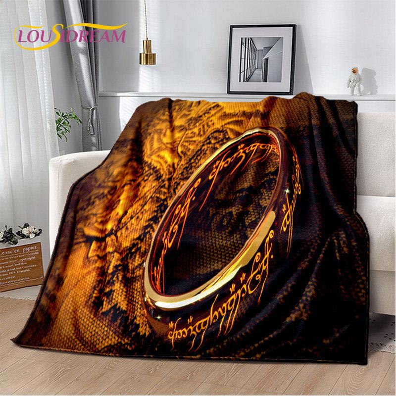 L-Lord of the Rings H-Hobbit Soft Plush Blanket,Flannel Blanket Throw Blanket for Living Room Bedroom Bed Sofa Picnic Cover Kids