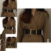 Stylish Black Wide Waist Belt For Women With Elegant Design Perfect For Dresses And Coats