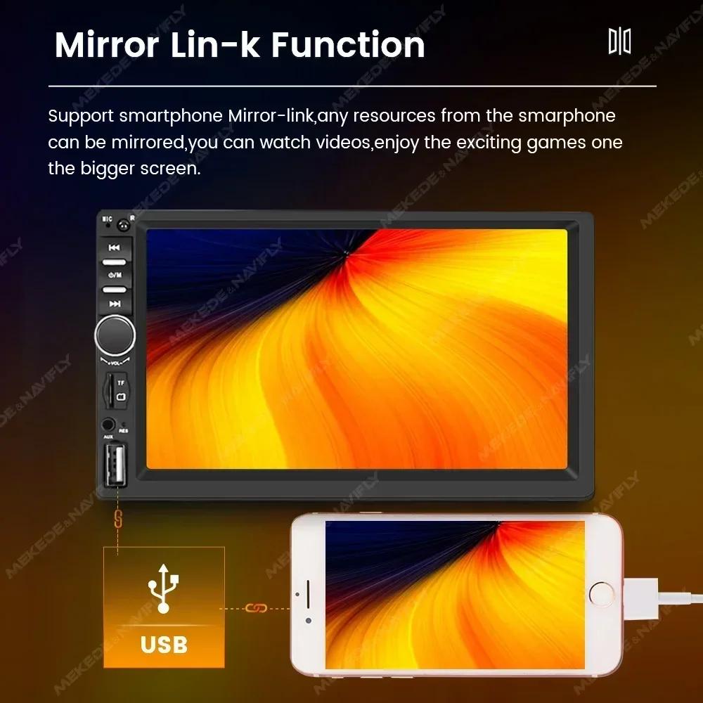 ND3-CP Car-Play Android Atuo 2Din Car Radio Universal 7inch MP5 Multimedia Video Player FM Stereo AUX USB HD Touch Screen Audio