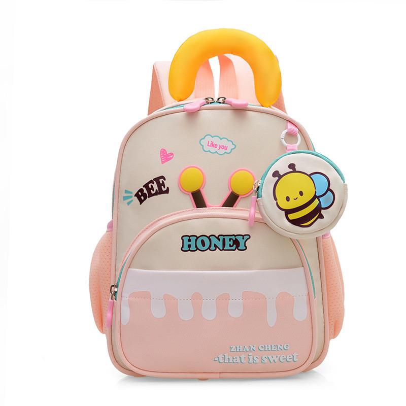 Kinder Cartoon Rucksack Für Mädchen Und Jungen Mit Cartoon Biene Stickerei Design Für Schule Und Kindergarten