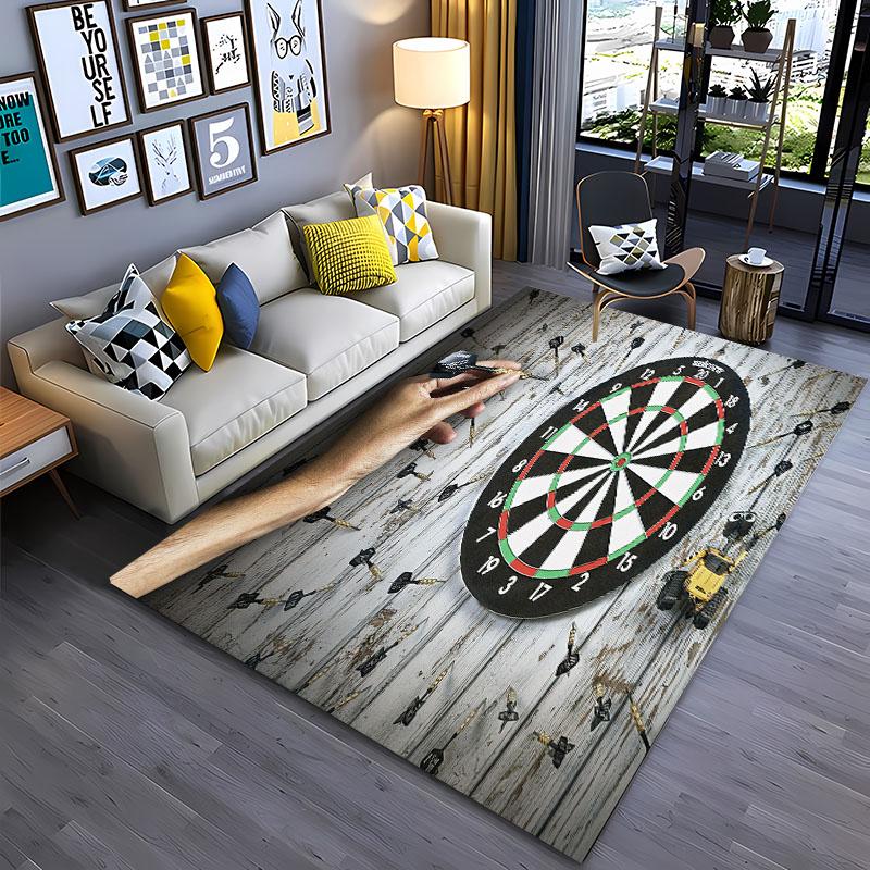 Dart Target Carpet for Living Room Bedroom Hallway Long Strip Alfombra Anti-slip Soft Area Rug Sofa Doormat Home Decor Tapete HD