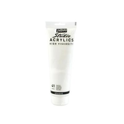 Paint - Pébéo - Beaux-Arts Studio Acrylic - Bright White - 250 Ml - Satin