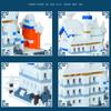 Construction-Set Design Swan Castle High-Standard Construction-Set Building-Bricks Tiny Scale High-Standard Building-Bricks Superior-Grade