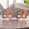 3D Three-dimensional Clock LED Alarm Clock Korean Electronic Clock Living Room 3D Wall Clock Digital Clock