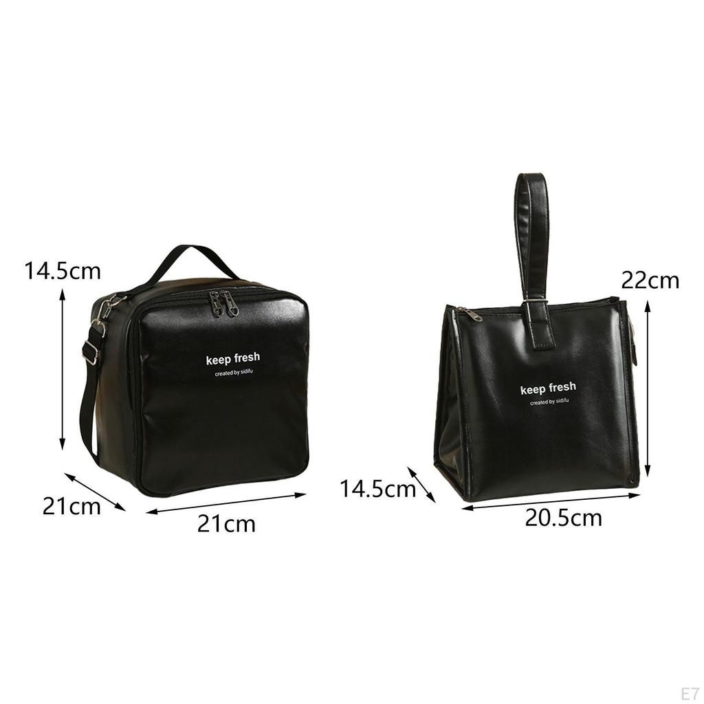 2 Pieces Lunch Storage Bag Cooling Pouch Portable Waterproof Reusable Carrier Thermal Food