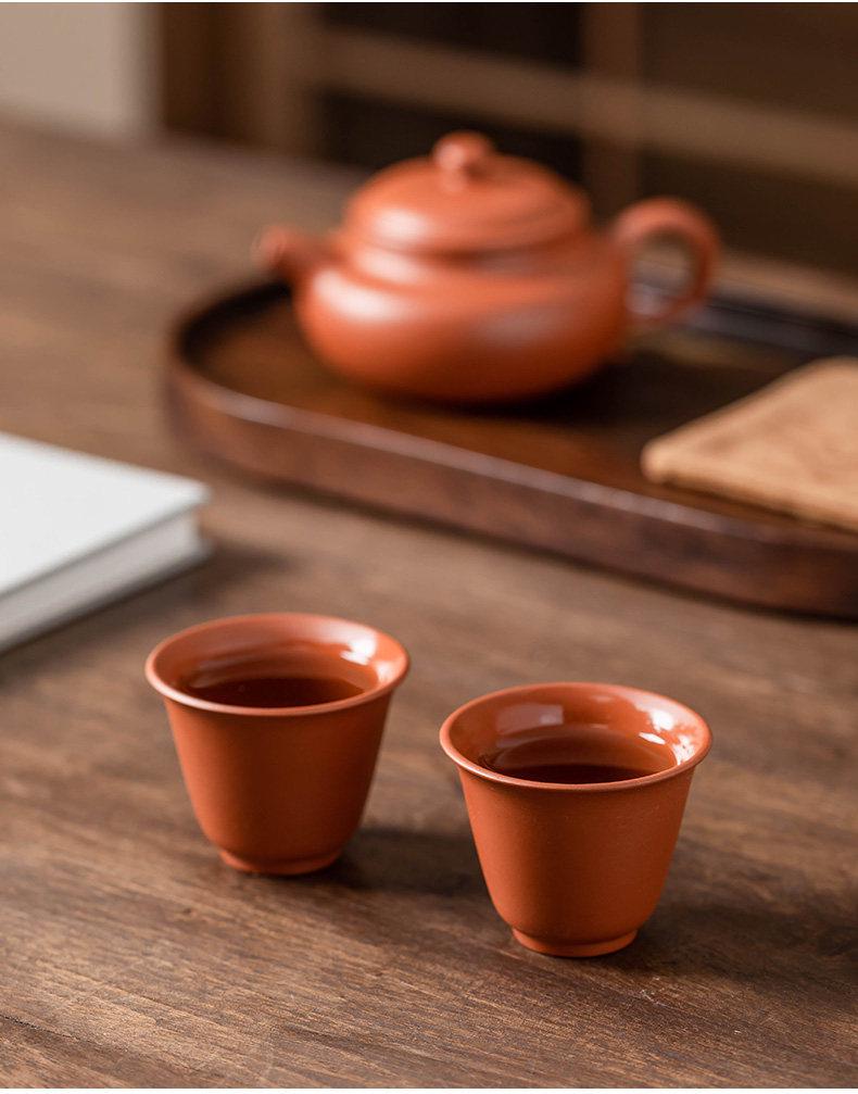Yixing Zisha Clay Tea Tasting Set: Small Brewing Cup Pair